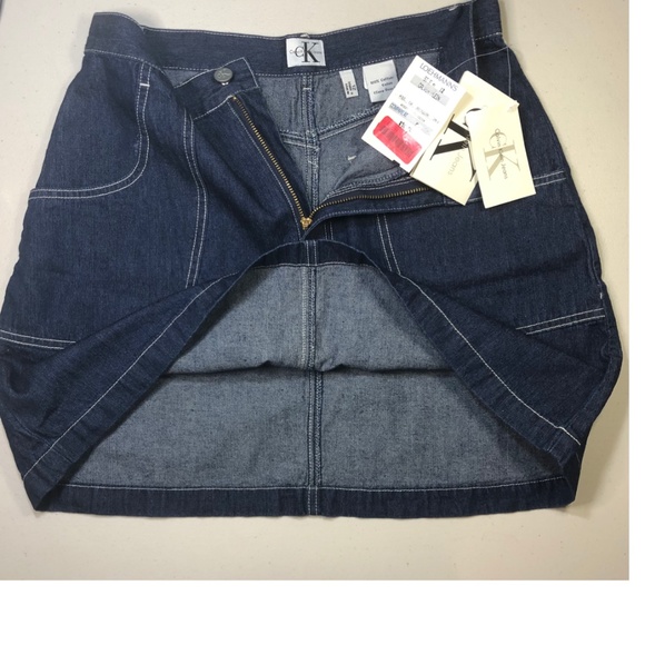 CALVIN KLEIN DEMIN MINI SKIRT - Picture 4 of 4